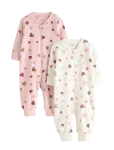 Lindex - 2-Pack Pyjamas With Allover Print - Pidžaama kombinesoonid - 80