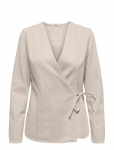 ONLY - Onlsilla L/S Tie Wrap Blouse Cc Pnt - Pikkade varrukatega - S