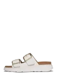 FitFlop - Gen-Ff Buckle Two-Bar Leather Slides - Platvormsandaalid - 39