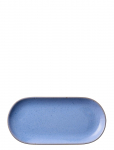 Aida - Raw Colour - Oval Tall. Blueish 25X12X1,5 Cm. - Serveerimisvaagnad - ONE SIZE