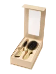 Lenoites - Wild Boar Hair Brush With Cleaning Tool - Limited Edition - Styling Brush - ONE SIZE