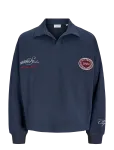 Jack & Jones - Jorsavona Sweat Split Neck Badge Ls Polo - Dressipluusid - S