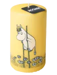 Moomin By Havi - Moomin Pillar Candle K&auml;velyll&auml; - Plokkk&uuml;&uuml;nlad - 7X12CM