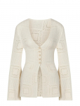 Malina - Mirella Fitted Crochet Cardigan - Kardiganid - M