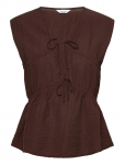 Bubbleroom - Viscose Tie Detail Blouse - Varrukateta - XL