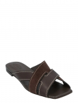 Tod's - Flat Leather Sandals With Crossed Straps - Madalad sandaalid - 39