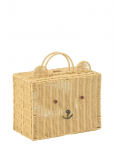 J-Line - Basket Suitcase Synthetic Natural Small - Hoiukorvid - ONE SIZE