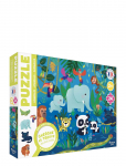 Auzou - Puzzle 24 Pcs - Seek & Find - Animals - Klassikalised m&otilde;istatused - ONE SIZE