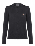 Maison Kitsune - Fox Head Patch Adjusted R-Neck Cardigan - Kardiganid - M