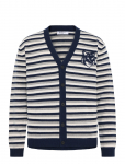 Maison Kitsune - Fox Head Intarsia Striped Comfort Cardigan - V-kaelusega - L
