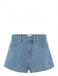 GANNI - Fluffy Denim Shorts - L&uuml;hikesed teksap&uuml;ksid - 28