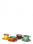 POLSPOTTEN - Tea Set Grandpa Set 4 - Teetassid - CUPS 1:L13.2X W10.2X H6.2CM 2:L11.3X W8.9X H7.6CM SAUCERS 1:&Oslash;15.3X H1.7CM 2:&Oslash;14.4X 1.3CM
