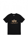 Alpha Industries - Basic T-Shirt Foil Print - L&uuml;hikeste varrukatega - M