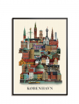 Martin Schwartz - K&oslash;benhavn Small Poster - Linnad ja kaardid - A3