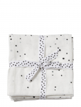 Done By Deer - Swaddle 2-Pack Dreamy Dots Black/White - Musliintekid - 120X 120CM