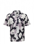 ONLY & SONS - Onstrev Reg Ctn Lin Aop Ss Shirt Noos - L&uuml;hikeste varrukatega - XS