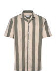 Lindbergh - Striped Linen/Cotton Shirt S/S - L&uuml;hikeste varrukatega - M