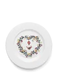 Rosendahl - Gc Cottage Plate &Oslash;19.5 Cm White W. Deco - V&auml;ikesed taldrikud - &Oslash; 19.5 CM
