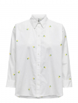 ONLY - Onlnew Lina Grace Ls Emb Shirt Noos Wvn - Pikkade varrukatega - S
