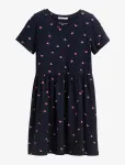 Tom Tailor - All Over Printed Rib Dress - L&uuml;hikeste varrukatega vabaajakleidid - 104 x 110