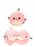 Puckator - Relaxeazzz Adoramals Maddie The Axolotl Travel Pillow & Eye Mask - Reisitarvikud - ONE SIZE