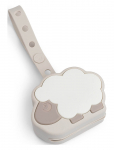 Done By Deer - Silicone Pacifier Pouch Sheepy Sand - Pacifiers & Accessories - 18X 9.5X 4CM