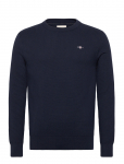 Gant - Textured Cotton C-Neck - Dressipluusid - XXL