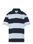 Hummel - Hmljr Loose Striped Polo S/S Bee - L&uuml;hikeste varrukatega polos&auml;rgid - 110/116