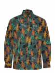 Scotch & Soda - Structured Printed Shirt - Mustriga s&auml;rgid - XL