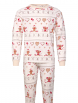 Happy Seasons - Christmas Cookie Pyjamas Beige - Pidžaamad (komplektid) - XXL