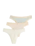 Lindex - 3-Pack Thong With Lace Details - Stringid - XL