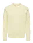 ONLY & SONS - Onstony Rlx 12 Ls Waffle Crew Knit Noos - &Uuml;mara kaelusega - S