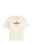 Tommy Hilfiger - Varsity Crest Mdrn C-Nk Ss Tee - L&uuml;hikeste varrukatega - XS