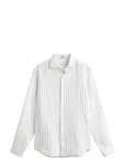 Gant - Reg Linen Stripe Shirt - Linased s&auml;rgid - XXL