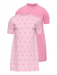 Kids Only - Kmgrila 2-P Ss Nightwear Dress Jrs - &Ouml;&ouml;s&auml;rgid - 92