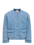 Kids Only - Koghallie Quilted Dnm Jacket Akm - Teksa ja velvet - 164