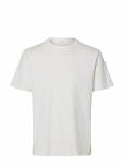 Selected - Slhspencer Rib Ss O-Neck Tee Noos - L&uuml;hikeste varrukatega - M