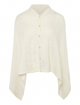 Rosemunde - Rwlaica Cashmere Pointelle Poncho - Pont&scaron;od - ONE SIZE