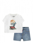 Levi's - Levi's&reg; Skater Tee And Denim Shorts 2-Piece Set - Komplektid l&uuml;hikeste varrukatega T-s&auml;rgiga - 98