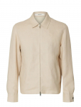 Selected - Slhreg-Baird Linen Zip Jacket - Kerged jakid - 50