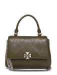 Tory Burch - Charlie Quilted Top Handle Chain Wallet - Rahakotid - ONE SIZE