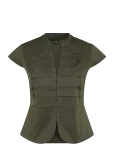 Gina Tricot - Shaped Utility Top - L&uuml;hikeste varrukatega - 38