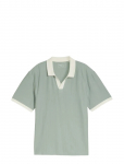 Tom Tailor - Relaxed Structure Resort Collar Pol - L&uuml;hikeste varrukatega - XXL