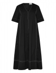 Ganni - Stretch Cotton A-Line Long Dress - Maksikleidid - 40
