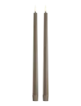 UYUNI Lighting - Led Taper Candle, Sandstone, Smooth, 2-Pack, 2,3X32 Cm - Sammask&uuml;&uuml;nlad - H32CM
