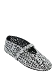Alaia - Glass-Embellished Suede Ballet Flats - Baleriinad - 37
