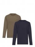 Minymo - Basic 34 -T-Shirt Ls (2-Pack) - Pikkade varrukatega T-s&auml;rgid - 134