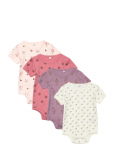 Pippi - Body Ss Ao-Printed (4-Pack) - L&uuml;hikeste varrukatega - 62