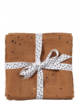 Done By Deer - Swaddle 2-Pack Dreamy Dots Mustard - Musliintekid - 120X 120CM