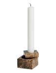 WOUD - Jeu De D&eacute;s 1 Candle Holder - Teek&uuml;&uuml;nlajalad - H:5CM